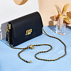 Black PU Leather with Alloy Bag Strap Chains AJEW-WH0515-79G-2