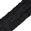 Natural Lava Rock Beads Strands G-T139-6x6-34A-4