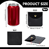 Square PU Leather & PVC Gift Jewelry Packaging Bags with Snap Button ABAG-WH0062-06A-2