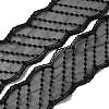 Polyester Wavy Edge Lace Trim OCOR-WH0060-84A-1