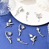 6Pcs 3 Styles Rack Plating Alloy Pendants FIND-YW0010-82-4