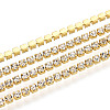 Brass Rhinestone Strass Chains CHC-T001-SS4.5-01G-1