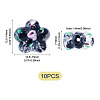 10Pcs Handmade Lampwork Beads LAMP-TADJ0001-01I-4