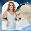 Sparkle Polyester Lace Ribbons OCOR-WH0090-67A-6