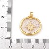 Transparent Epoxy Resin Brass Pendants LS-KK-B163-01G-03-3