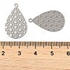 Rack Plating Brass Filigree Pendants KK-Q792-05P-3