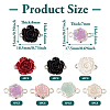 28Pcs 7 Styles Flower Resin Connector Charms RESI-TA0002-11-13