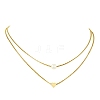 Brass Double Layer Necklace NJEW-JN04918-1