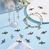 125Pcs 5 Colors Tibetan Style Alloy Pendants FIND-GA0008-53-4