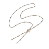 2Pcs 2 Colors 304 Stainless Steel Slider Necklace Makings AJEW-JB01289-2