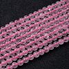 Natural Rose Quartz Bead Strands G-R173-6mm-04-1