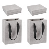 2Pcs Square Paper Jewelry Display Cases CON-TA0001-39F-02-3