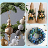 220Pcs Spray Painted Round Natural Schima Wood Beads WOOD-TA0003-03-8