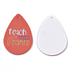PU Leather Big Pendants for Teachers' Day FIND-T059-025-2