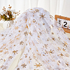 Snowflake Pattern Nylon Fabric DIY-WH0591-175B-4