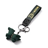 Imitation Leather Clasps Keychain KEYC-I113-01B-3