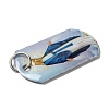 Rectangle Epoxy Resin Pendants RESI-L038-04P-01-2