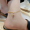 Titanium Steel Charm Anklets for Women WG18C2B-25-1