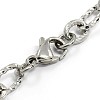 Tarnish Resistant Fashionable 304 Stainless Steel Composite Figaro Cable Chains Bracelets LS-STAS-A028-B095P-2
