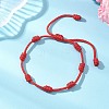 Adjustable Polyester Braided Bracelets for Women BJEW-JB13411-1