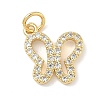 Brass Micro Pave Cubic Zirconia Pendants LS-KK-H528-03G-1