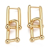 Brass Huggie Hoop Earrings KK-H741-06G-1