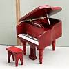 Wood Piano & Piano Bench Mini Model PW-WGD703B-01-1