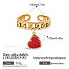 304 Stainless Steel Cubic Zirconia Finger Rings FS-WG9EDCA-05-1
