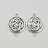 Tibetan Style Alloy Knot Connector Charms FIND-WH0432-92E-1