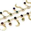 Brass Flat Round with Moon Link Chains CHC-H114-06G-01-1