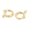 SHEGRACE Brass Spring Ring Clasps XGRPCN223-224G-1