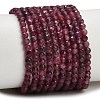 Natural Red Tourmaline Beads Strands GG-CBA77FB-B01-3mm-B-2