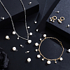 40Pcs 4 Styles Natural Cultured Freshwater Pearl Rice Charms PALLOY-GA00038-4