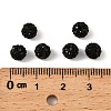 Polymer Clay Rhinestone Beads RB-H284-6MM-Half-280-2