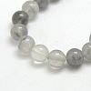 Natural Gemstone Cloudy Quartz Round Bead Strands G-O021-10mm-03B-5