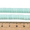 Opaque Solid Color Glass Beads Strands LS-GLAA-N026-3x6mm-14-4