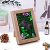 Rectangle Wood Picture Frame with Natural Amethyst Cluster Decor PW-WGB76B9-01-4