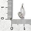 Brass Micro Pave Cubic Zirconia Pendants KK-B132-12P-L-3