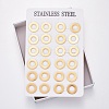 304 Stainless Steel Stud Earrings EJEW-F217-03G-1