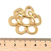 304 Stainless Steel Open Cuff Rings for Women RJEW-U060-04B-G-3