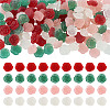 60Pcs 4 Colors Frosted Trabsparent Resin Cabochons RESI-TA0005-09-2
