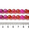 Dyed & Heated Natural Dragon Veins Agate Beads Strands G-P539-A01-22-5