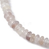 Natural Quartz Rondelle Beaded Stretch Bracelets BJEW-JB09980-03-3