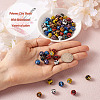 Mega Pet 60Pcs 15 Colors Polymer Clay Rhinestone Beads RB-MP0001-01-12