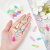  24Pcs 6 Colors Resin Pendants RESI-NB0001-70-3