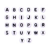   Alphabet Acrylic Beads SACR-PH0003-04-4
