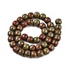 Natural Unakite Beads Strands G-T138-142-2