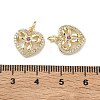 Brass Micro Pave Cubic Zirconia Pendants KK-D235-10G-02-3