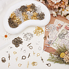 150Pcs 15 Styles Brass Toggle Clasps KK-ME0003-87-5