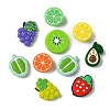 18Pcs 9 Styles Fruit Theme Food Grade Silicone Focal Beads SIL-CJ0002-18-8